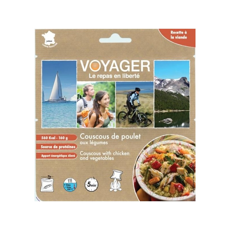 Couscous di pollo con verdure 160 g - Voyager - Acquista pasti liofilizzati