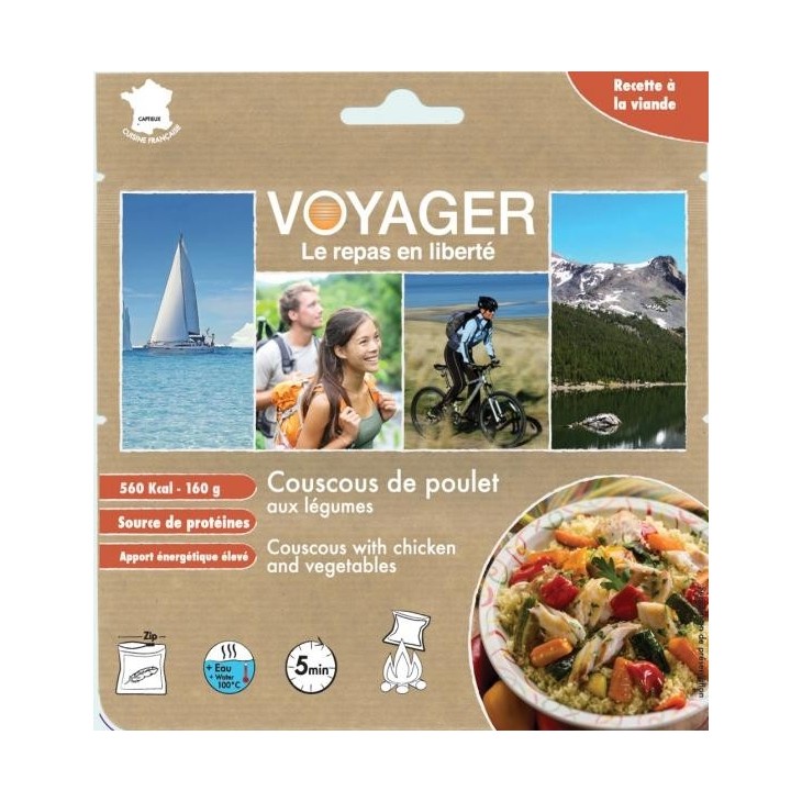 Couscous di pollo con verdure 160 g - Voyager - Acquista pasti liofilizzati