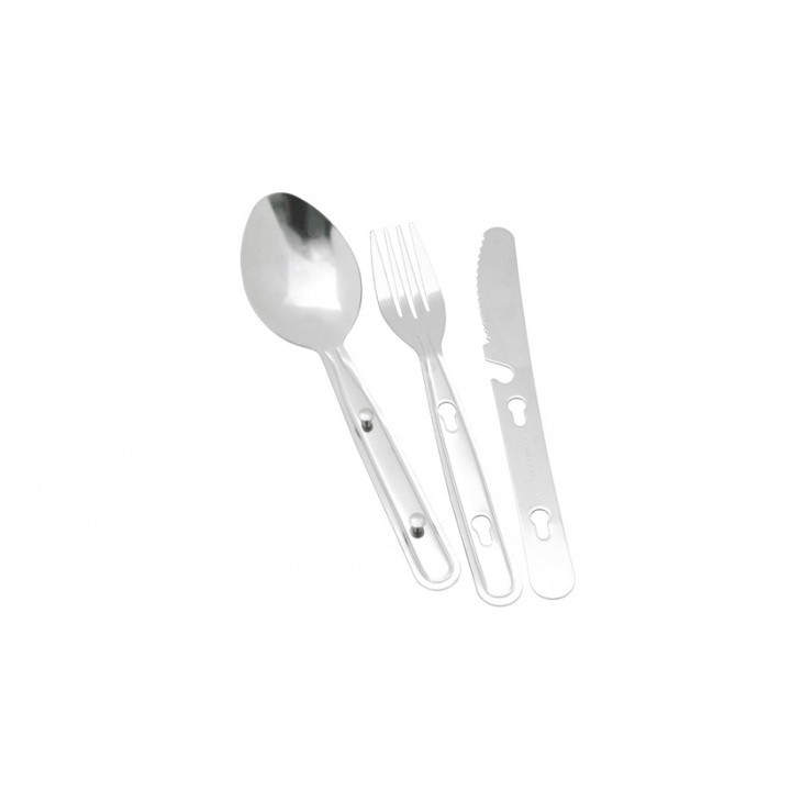 Couverts en acier Travel Cutlery - easy Camp - Achat de couvert camping