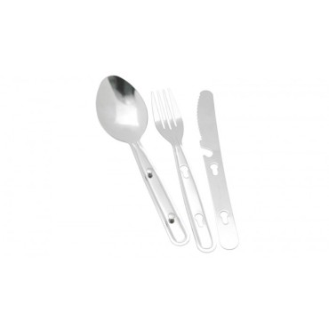 Couverts en acier Travel Cutlery - easy Camp - Achat de couvert camping