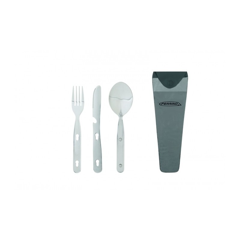 COUVERT CAMPING 3 PIECES INOX
