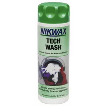 Lessive textile technique Tech Wash - Nikwax - Achat de lessives pour vêtements techniques.