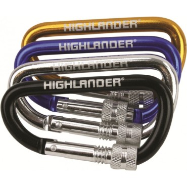 Mousqueton Screwgate karabiner - Highlander - Achat de cadenas