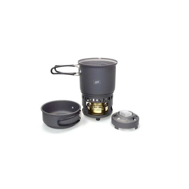 Set de cocina Esbit 985 ml + hornillo de alcohol