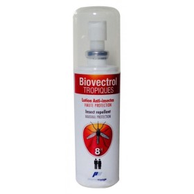 Spray repellente per zanzare tropicali Biovectrol Tropiques di Pharma Voyage