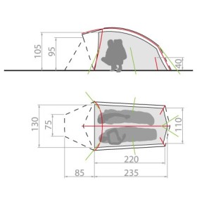 leichtes Wanderzelt Taurus ultralight 2P - Vaude - Wanderzelte kaufen