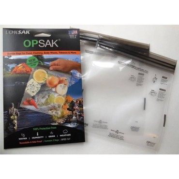 Sacs étanches anti-odeurs Loksak Opsak taille 7x7 - Loksak
