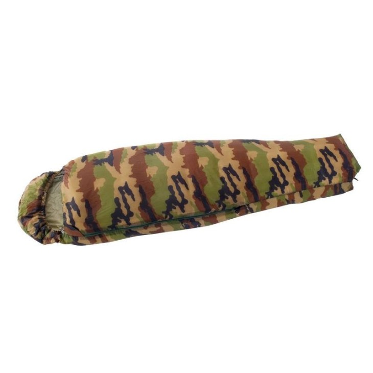 Sac de couchage Wilsa Cervin camouflage - Sac de couchage synthétique chaud imprimé militaire pour rester discret