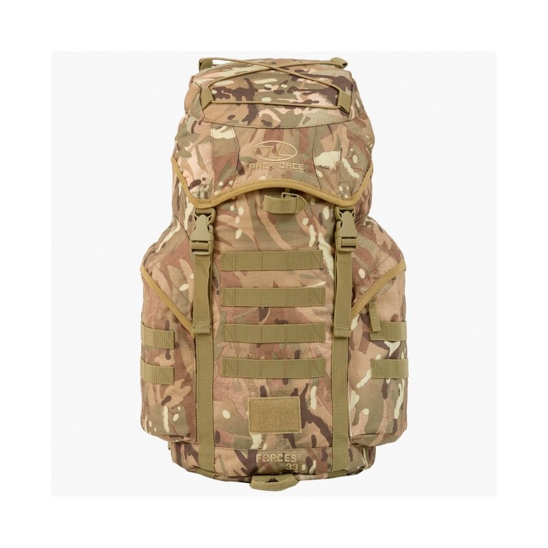 Mochila Highlander Forces 33 de camuflaje táctico - Mochila ideal para actividades de bushcraft, militares, de comando y de supe