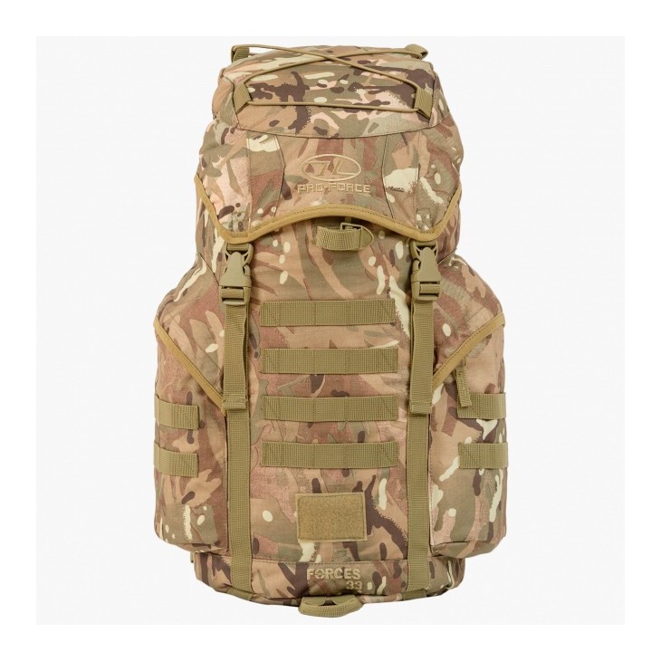 Mochila Highlander Forces 33 de camuflaje táctico - Mochila ideal para actividades de bushcraft, militares, de comando y de supe