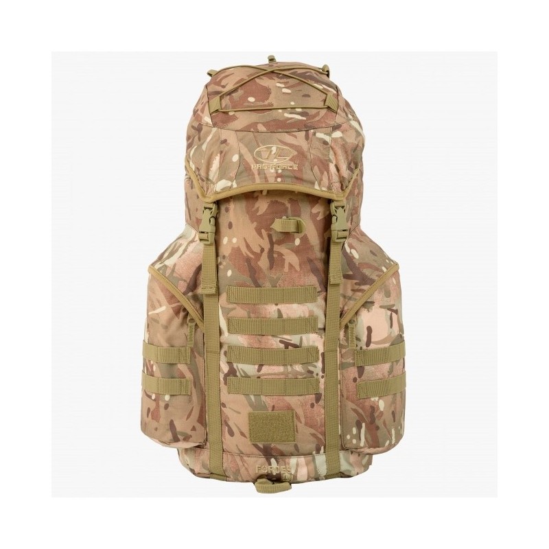 Mochila Highlander Forces 44 de camuflaje táctico - Mochila ideal para actividades de bushcraft, militares, de comando y de supe