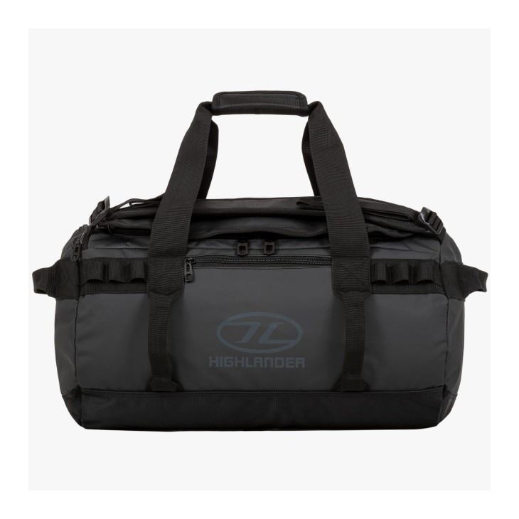 Duffle bag Highlander Storm Kit bag 30 litre black. Duffel bag robuste