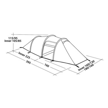 Tente de randonnée légère Voyager 3EX - Robens - Achat de tentes de randonnée légères