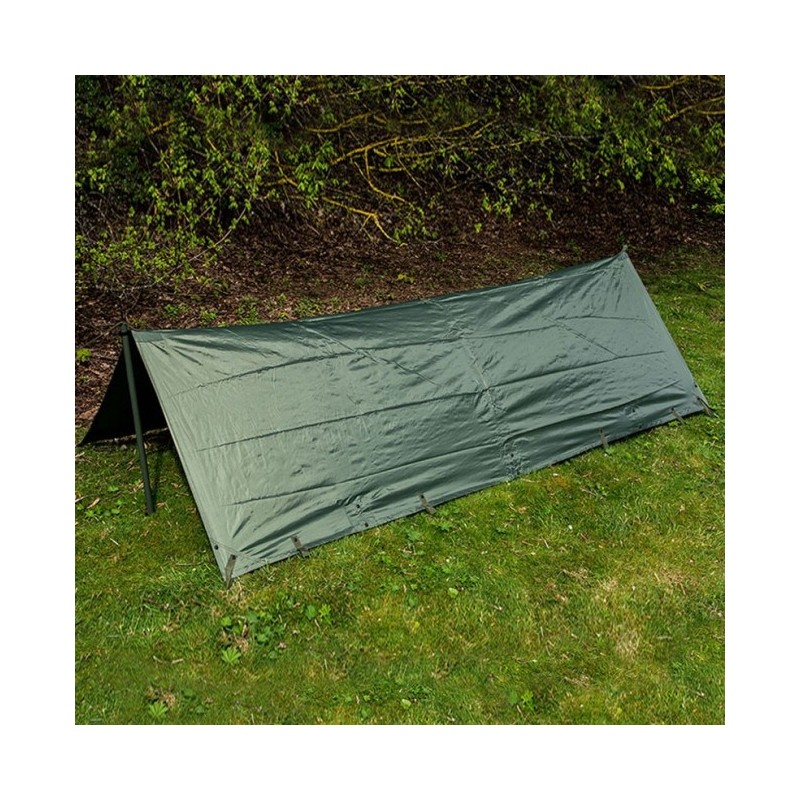 Tarp Highlander Basha olive - Refugio de lona para los amantes de la naturaleza