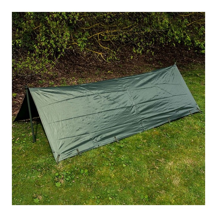 Tarp Highlander Basha olive - Refugio de lona para los amantes de la naturaleza