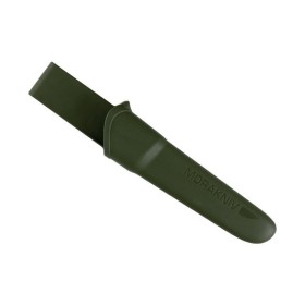 Coltello bushcraft Morakniv Companion in acciaio inox nero kaki.