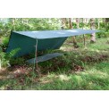 Lona DD Hammocks 3x3 M para bushcraft y vivac; robusta y ligera.