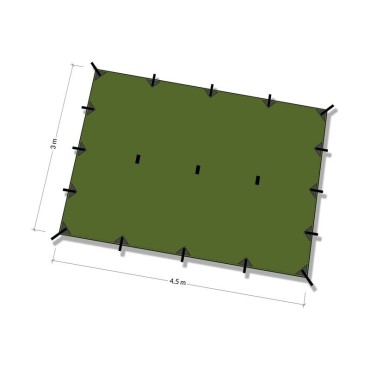 Tarp DD Hammocks 4.5x3M pour bivouac jusqu'à 4 personnes - Achat tarps