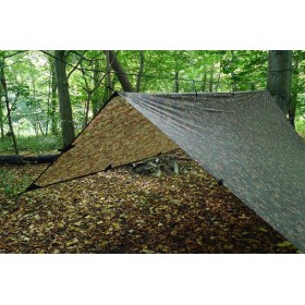 Amache DD Tarp 4,5x3 M MC Camouflage per bivacchi fino a 4 persone.