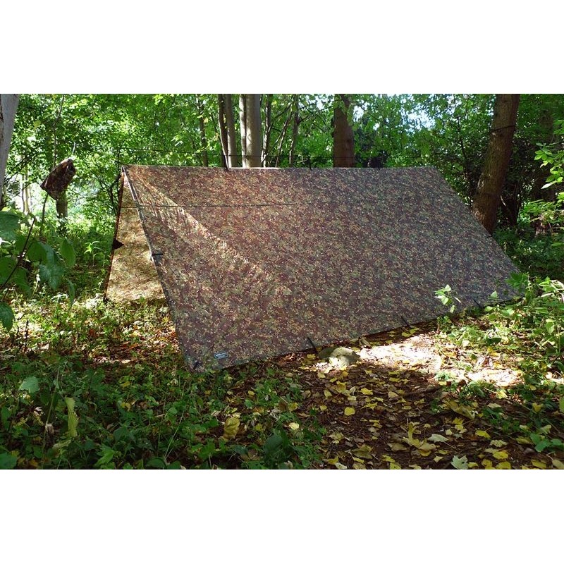 Tarp DD Amache 4x4 M MC Camouflage per bivacco e campeggio multiuso