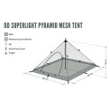 Moskitozelt DD Hammocks Superlight Pyramid Mesh - Tipizelt