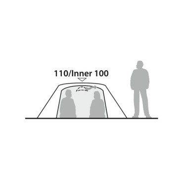 Tente de randonnée légère Robens Boulder 3 - Tente de randonnée 3 places légère et compacte