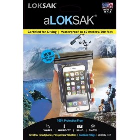 Lot de deux étui étanches Aloksak D2 pour smartphone