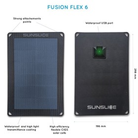 Cargador solar Sunslice Fusion Flex 6 - Comprar paneles solares