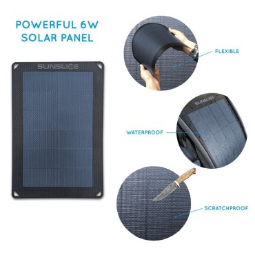 Chargeur solaire Sunslice Fusion Flex 6 - Achat panneaux solaires