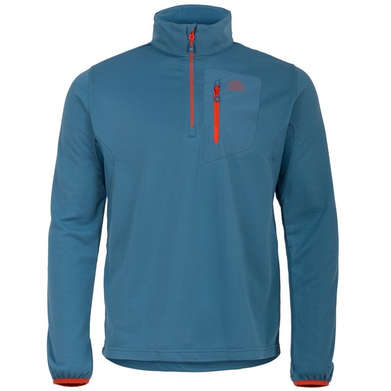 Highlander Hirta Fleece Herren Fleece blau - Leichtes, bequemes und atmungsaktives Fleece