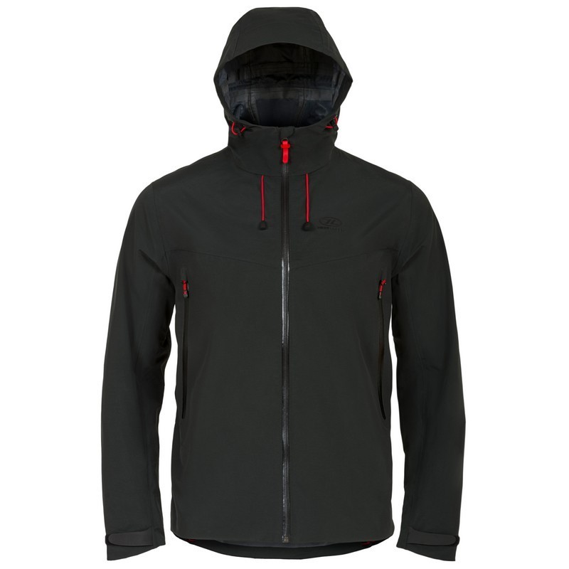 Chaqueta Highlander Munro, negra, chaqueta de montaña para hombre - Impermeable