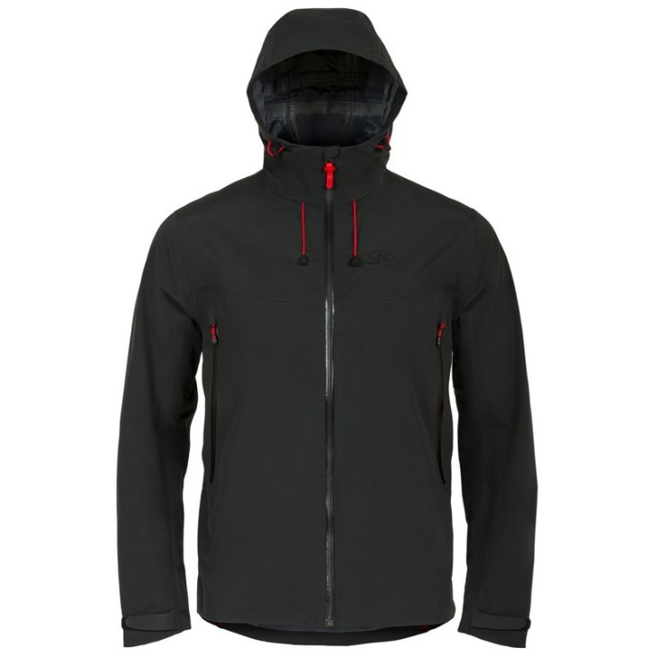 Highlander Munro Jacket, nero, giacca da trekking da uomo - Impermeabile