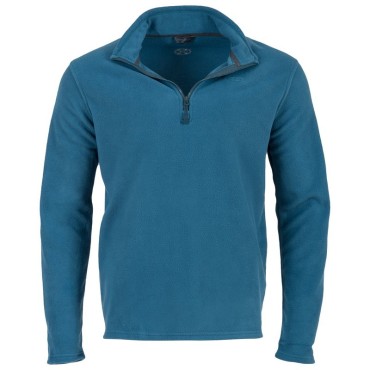 Polaire homme Highlander Ember 1/4 zip Fleece bleu- Polaire légère et chaude