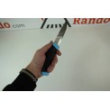 Coltello bushcraft Morakniv Companion in acciaio inox azzurro.