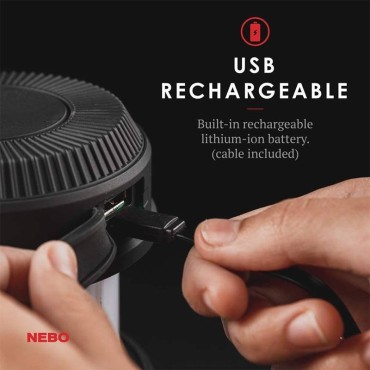 Lanterne rechargeable Big Poppy de Nebo. Puissante et polyvalente.