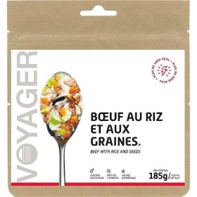 Voyager Carne de vaca con arroz y semillas liofilizada -Comprar plato liofilizado