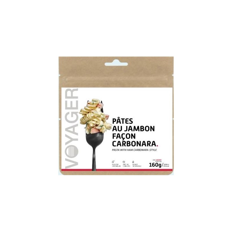 Pasta liofilizada Carbonara - Voyager - Comprar platos liofilizados