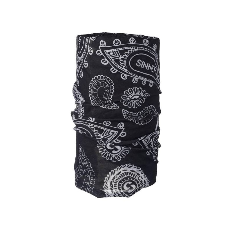 Sinner Black Paisley Sleeve - Leichtes, dehnbares Nackenband