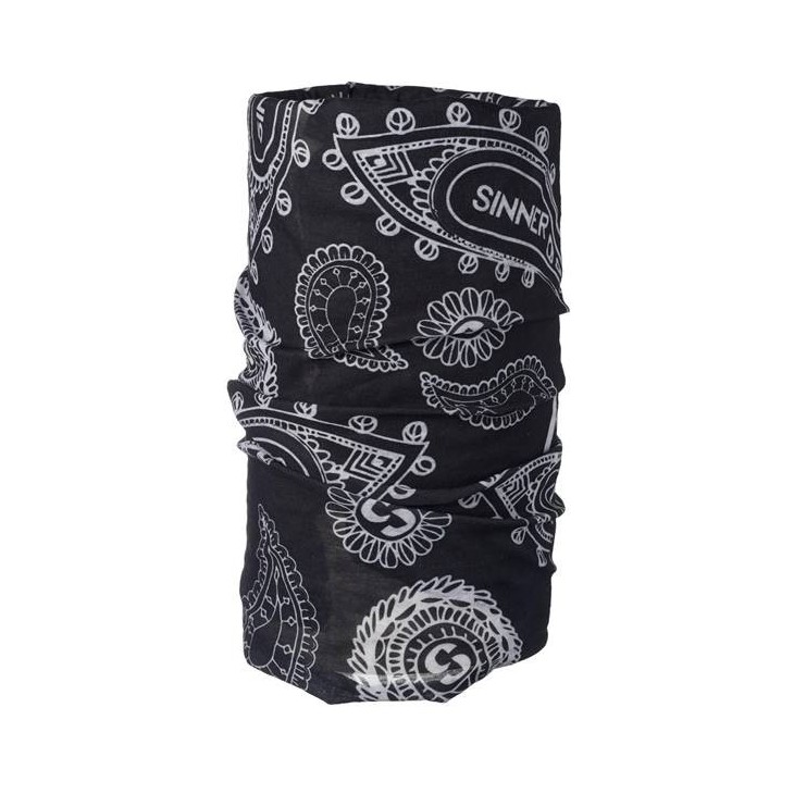 Sinner Black Paisley Sleeve - Leichtes, dehnbares Nackenband