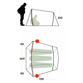 Tente de randonnée légère Ferrino Lightent 3 Pro