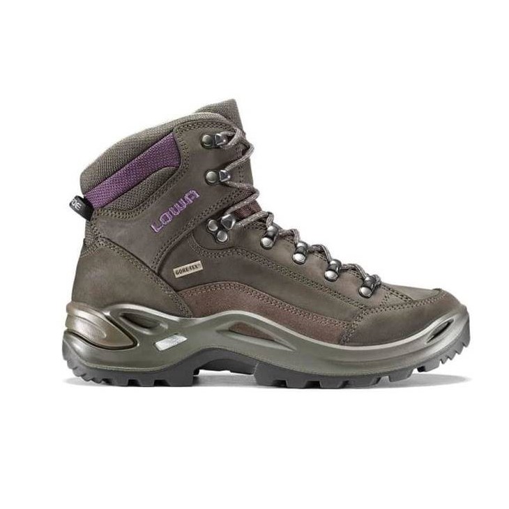 Lowa Renegade GTX mid Black botas de montaña para mujer. Zapato versátil para una gran variedad de senderos. protección Gore-tex