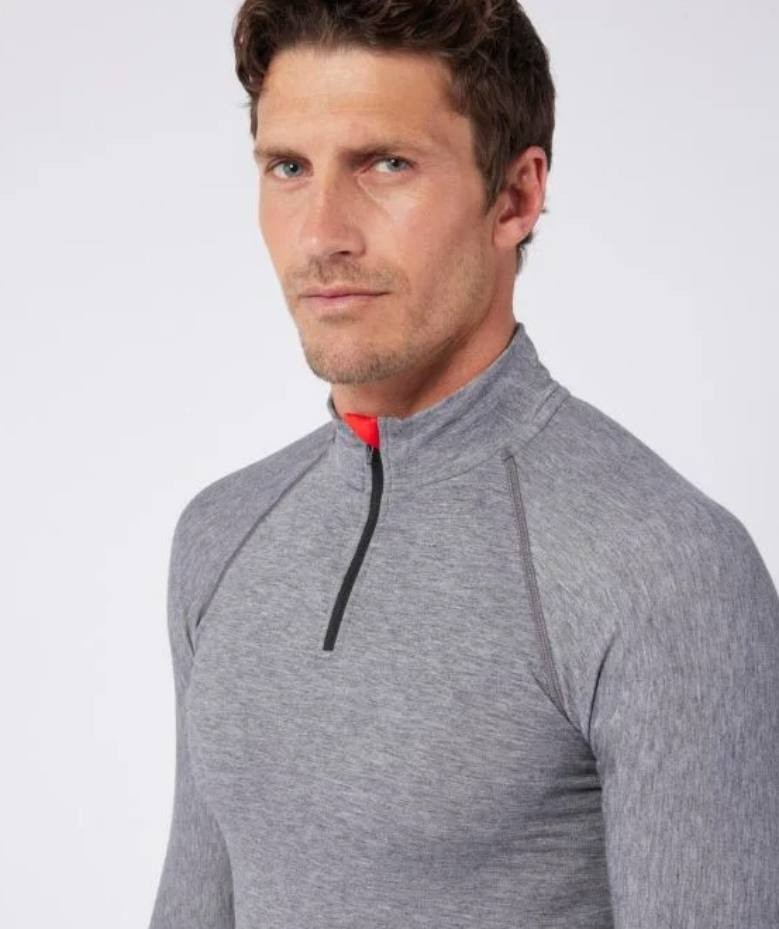T-shirt technique zippé homme Energy 3 Thermolactyl de Damart Sport