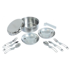 Set di popote in acciaio inox Trigano 2 persone - Vendita di popote da trekking