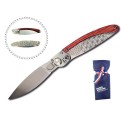 Coltello K2 in palissandro con design a rosetta - Acquista coltelli da tasca