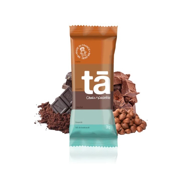 Barre énergétique BIO choco noisette de TA - Achat nutrition de rando