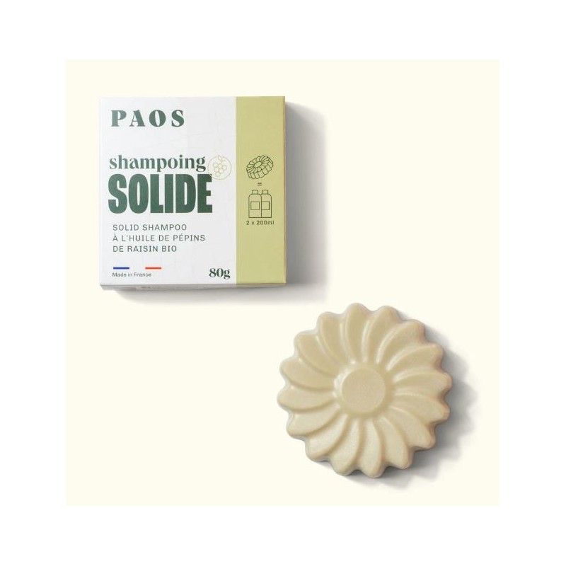 Shampoing solide PAOS - Achat de shampoing solide