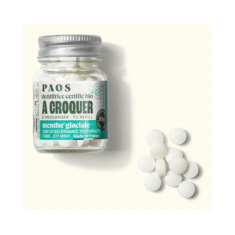 PAOS dentifricio masticabile alla menta biologica - Acquistare dentifricio masticabile