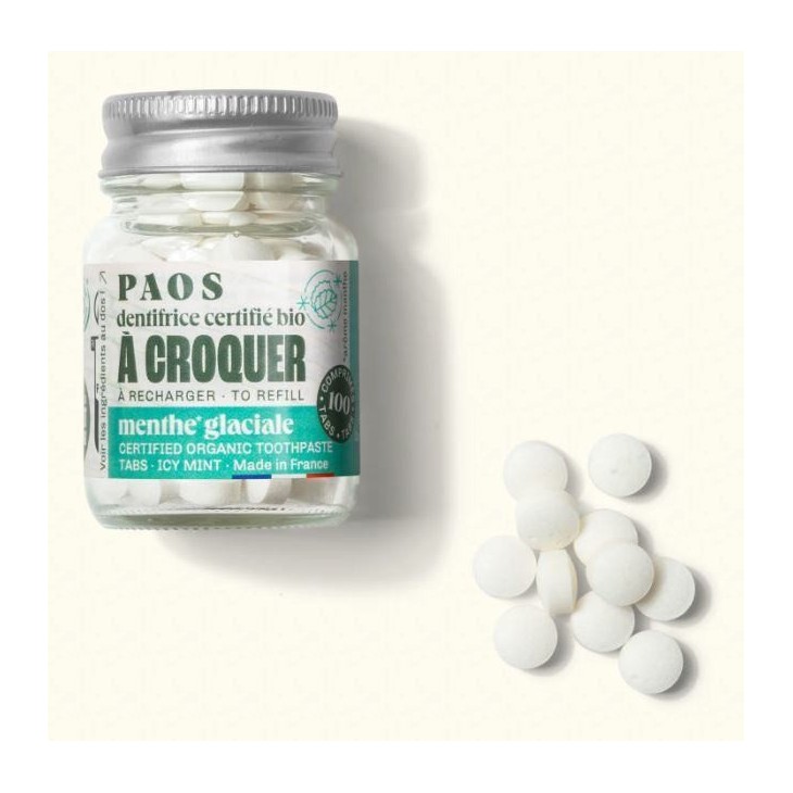 PAOS dentifricio masticabile alla menta biologica - Acquistare dentifricio masticabile