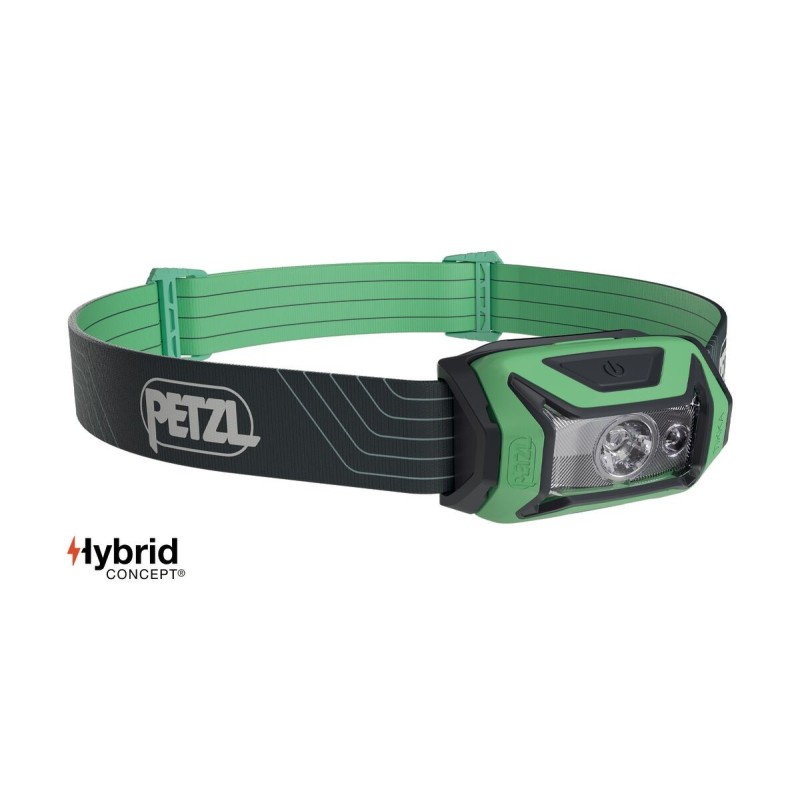 Potente y ligera linterna frontal tikka de petzl para senderismo