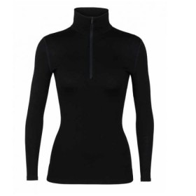 Camiseta mujer 260 Zone LS 1/2 Zip lana Merinos Icebreaker